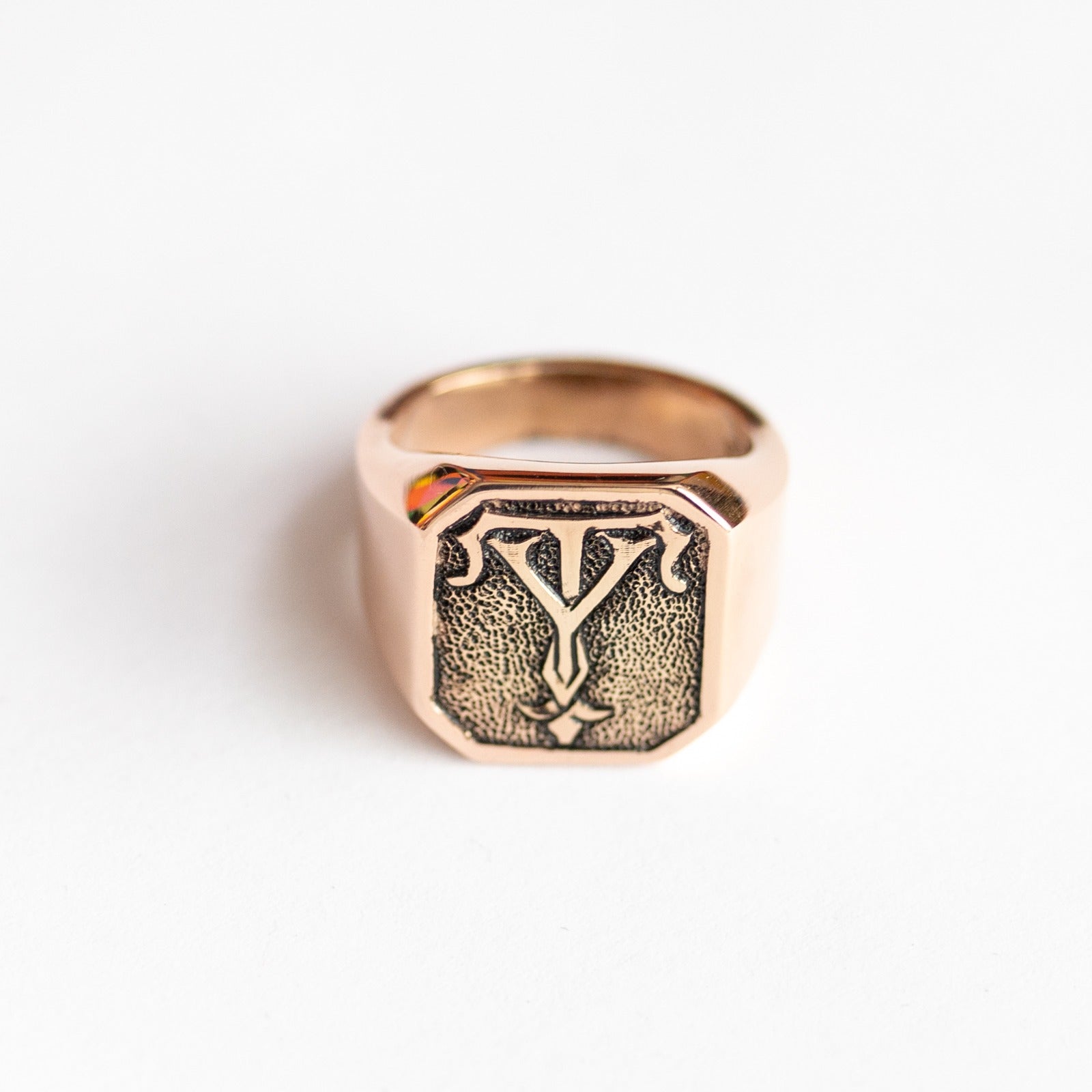 Signet ring and pinky ring